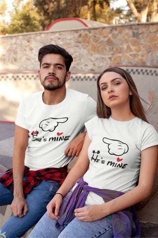 she is mine  he is mine T-shirt